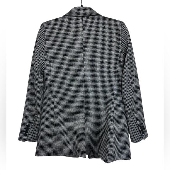 LOFT Houndstooth Boyfriend Blazer - Size 0 - Picture 5 of 8